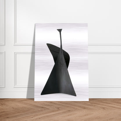 LITTLE ARCH MAQUETTE 1940 - Alexander Calder Brushed Aluminum Print - 70x100 cm / 28x40 inches | Alexander Calder Aluminum Print | Alexander Calder Prints