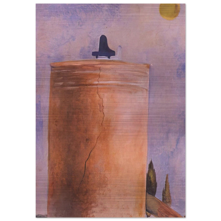 TOWER - Salvador Dali Brushed Aluminum Print - 70x100 cm / 28x40 inches | Salvador Dali Aluminum Print | Salvador Dali Prints