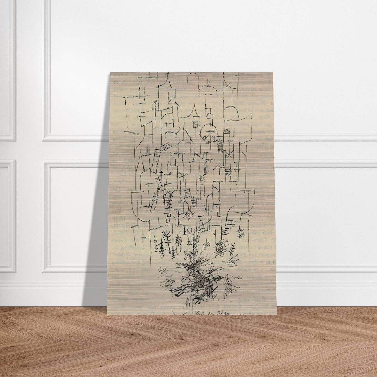 DEATH FOR THE IDEA 1915 - Paul Klee Brushed Aluminum Print - 70x100 cm / 28x40 inches | Paul Klee Aluminum Print | Paul Klee Prints