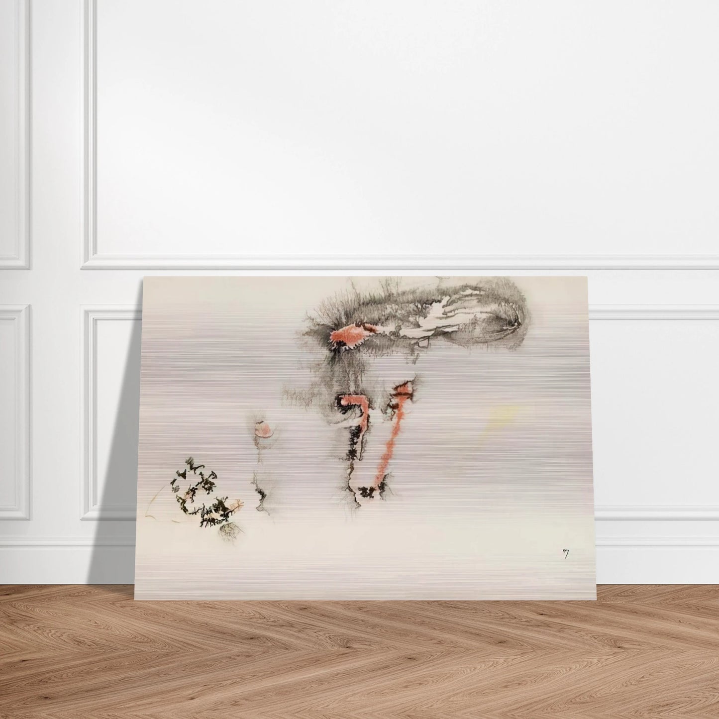 UNTITLED - Henri Michaux Brushed Aluminum Print - 70x100 cm / 28x40 inches | Henri Michaux Aluminum Print | Henri Michaux Prints