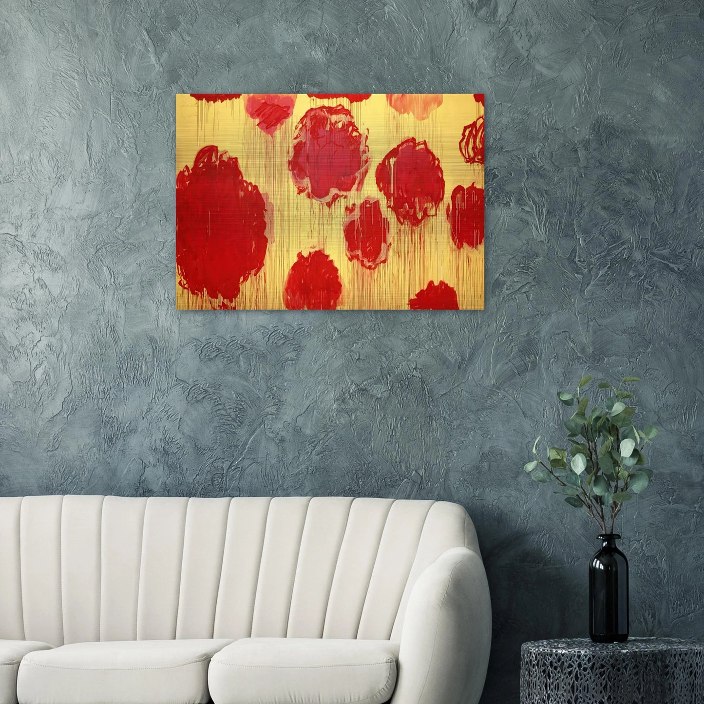 Untitled  Peonias series  - Cy Twombly Brushed Aluminum Print - 70x100 cm / 28x40 inches | Cy Twombly Aluminum Print | Cy Twombly Prints