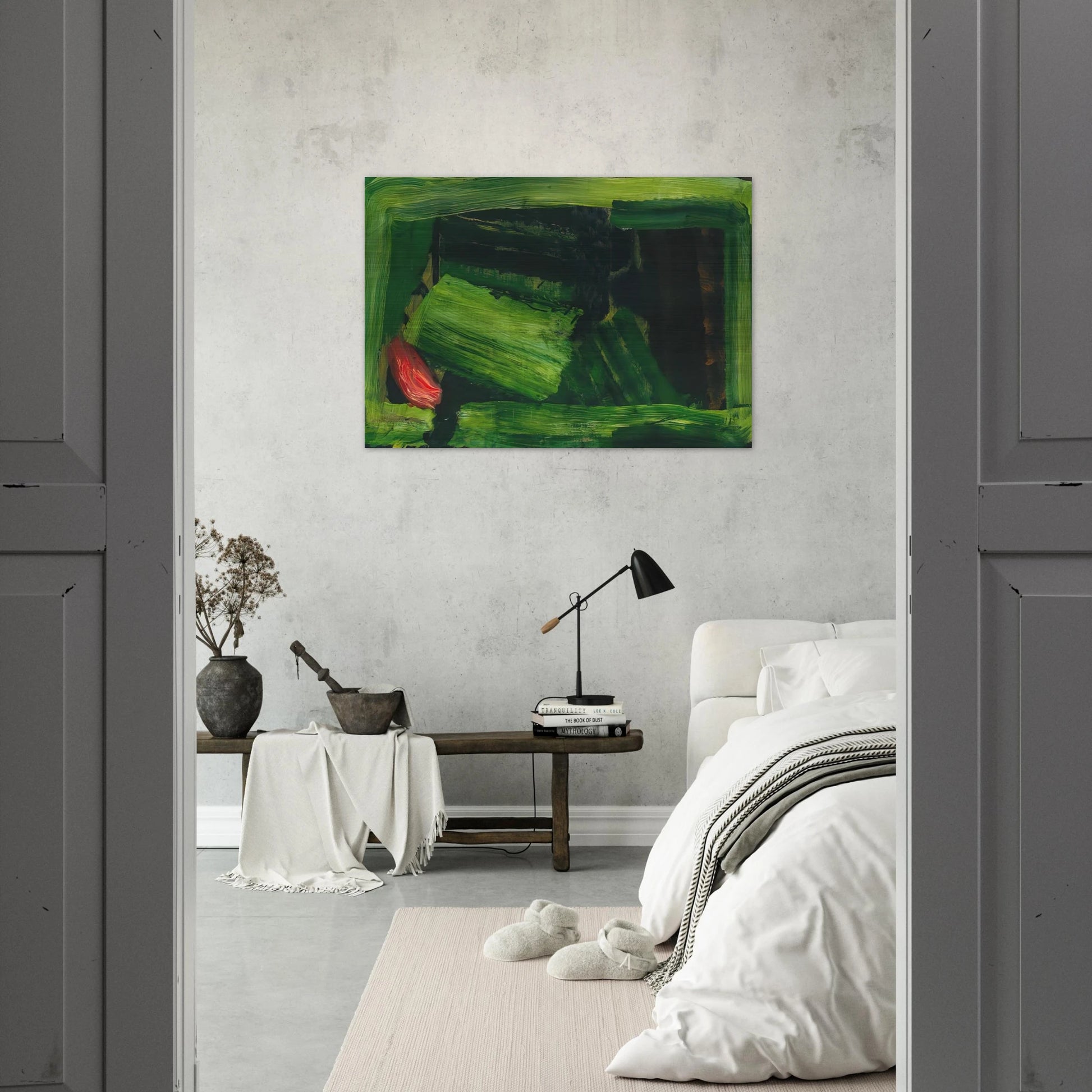 Clean Sheets - 1984 - Howard Hodgkin Brushed Aluminum Print - 70x100 cm / 28x40 inches | Howard Hodgkin Aluminum Print | Howard Hodgkin Prints