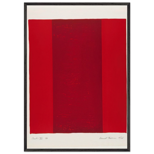 Canto XVI - Barnett Newman 70x100 cm / 28x40 inches Framed Art Print – Black Wooden Frame