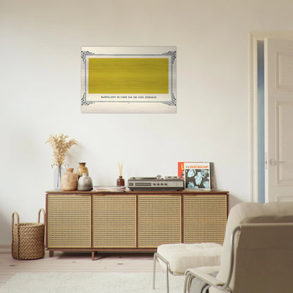 Jaundiced Cuckolds Handling Ochre - Alphonse Allais Brushed Aluminum Print - 70x100 cm / 28x40 inches | Alphonse Allais Aluminum Print | Alphonse Allais Prints