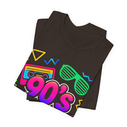 Música de la vieja escuela de los 90: ambiente arcade, clásico vintage de los 90. Camiseta retro de los 90 con la frase "Amo los años noventa".