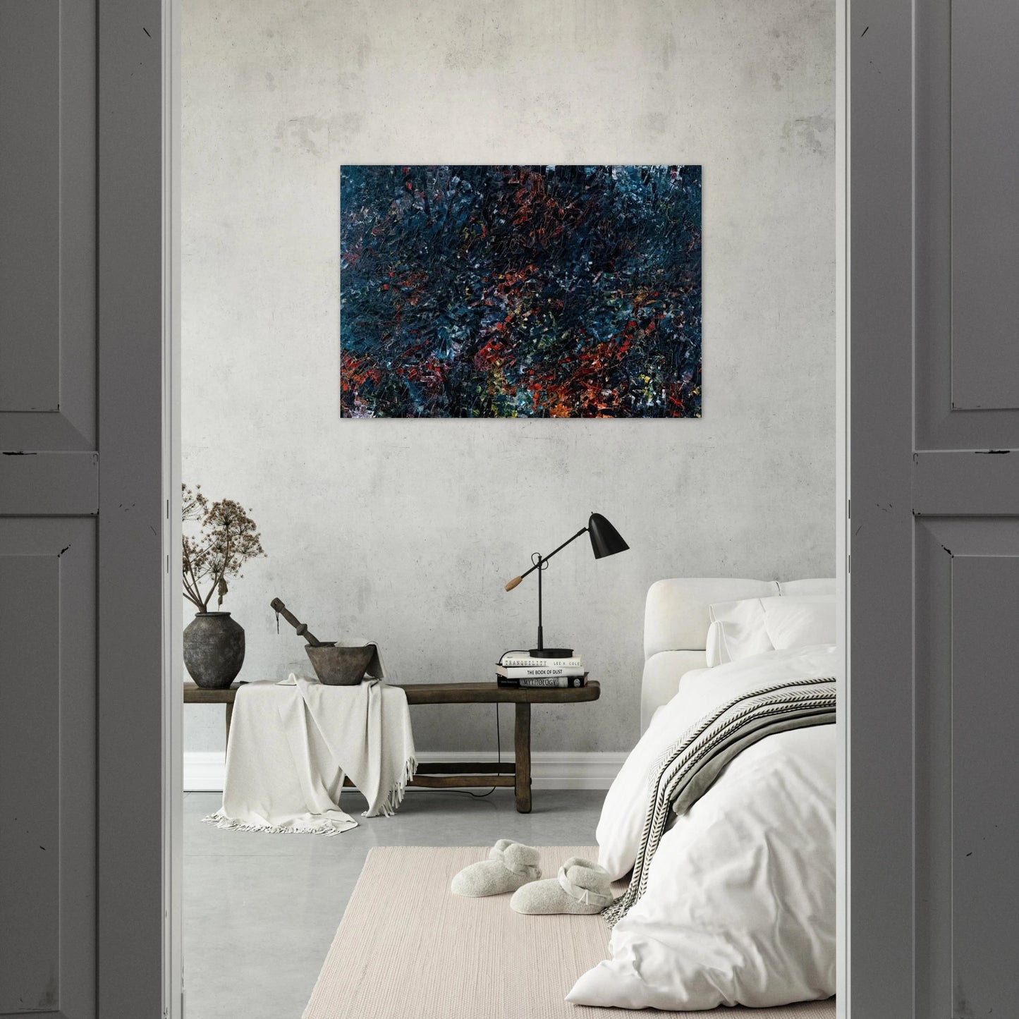 Forestine - Jean-Paul Riopelle Brushed Aluminum Print - 70x100 cm / 28x40 inches | Jean-Paul Riopelle Aluminum Print | Jean-Paul Riopelle Prints