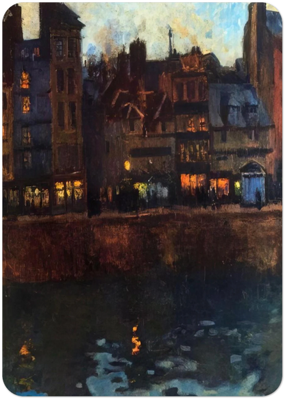 PIER OF LE HAVRE IN THE EVENING 1901 By Raoul Dufy Pack of 10 Post Cards | Raoul Dufy Post Cards | A6 (10.5 x 14.8 cm) - 4.1 x 5.8 inches