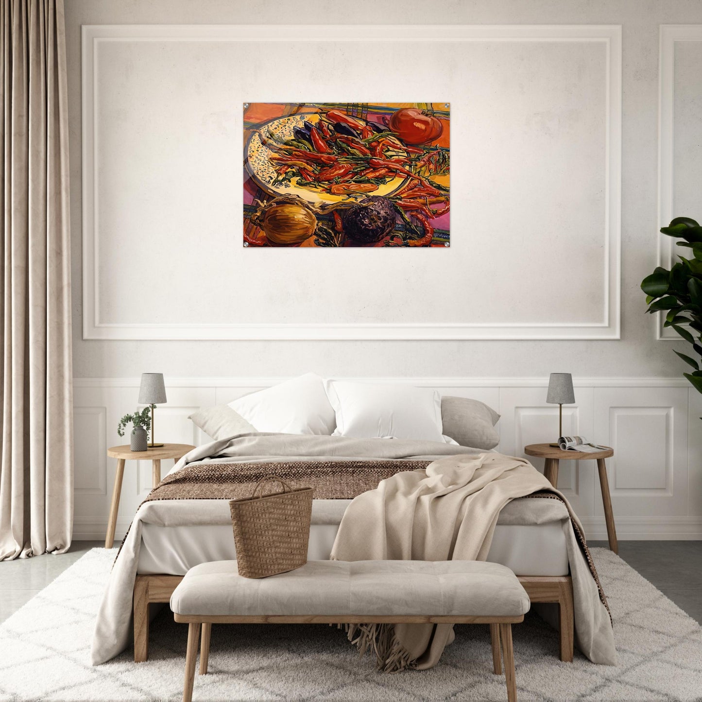 CHILI PEPPERS 2005 - Janet Fish Acrylic Print - 70x100 cm / 28x40″ inches | Janet Fish Wall Art | Janet Fish Prints