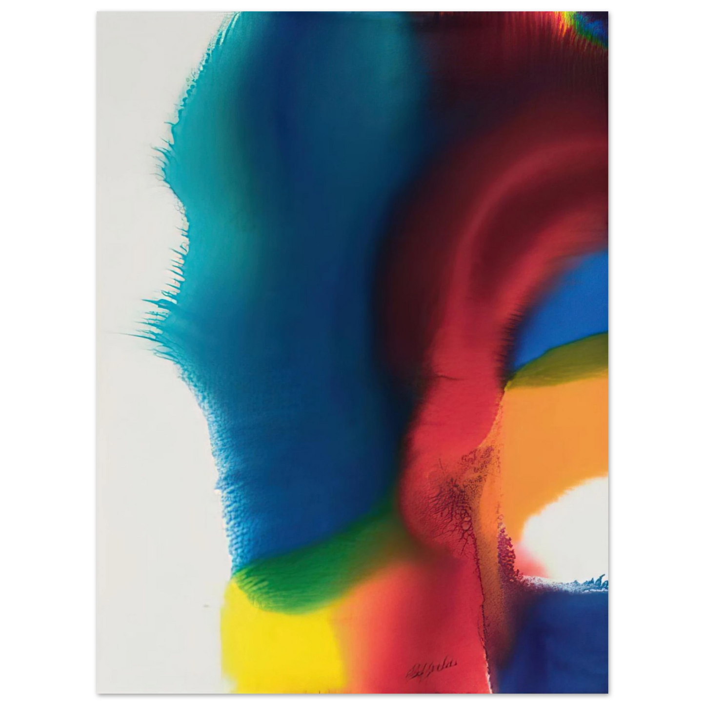 Paul Jenkins - Rainbow Bleed  75x100 cm / 30x40inches Fine Art Poster
