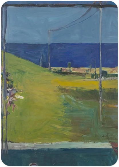 Ocean from a Window By Richard Diebenkorn Pack of 10 Post Cards | Richard Diebenkorn Post Cards | A6 (10.5 x 14.8 cm) - 4.1 x 5.8 inches
