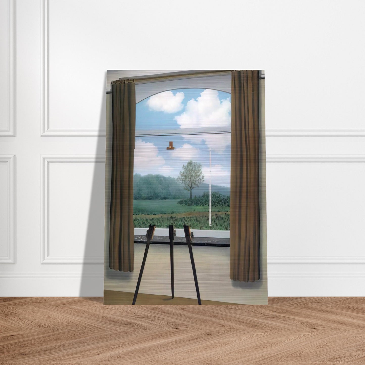THE HUMAN CONDITION 1933 - Rene Magritte Brushed Aluminum Print - 70x100 cm / 28x40 inches | Rene Magritte Aluminum Print | Rene Magritte Prints