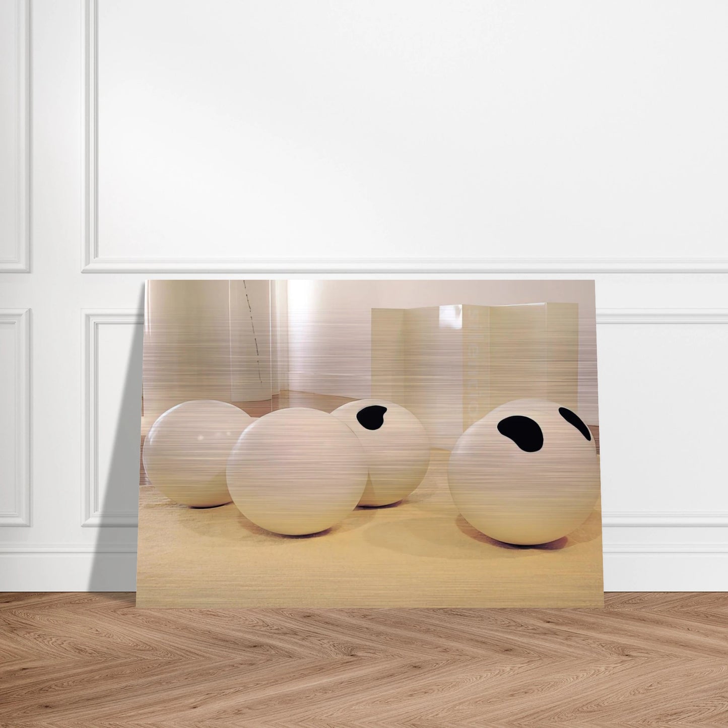 Balls - 2001 - Lygia Pape Brushed Aluminum Print - 70x100 cm / 28x40 inches | Lygia Pape Aluminum Print | Lygia Pape Prints