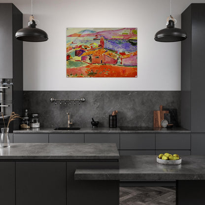 VIEW OF COLLIOURE 1 - Henri Matisse Acrylic Print - 70x100 cm / 28x40″ inches | Henri Matisse Wall Art | Henri Matisse Prints