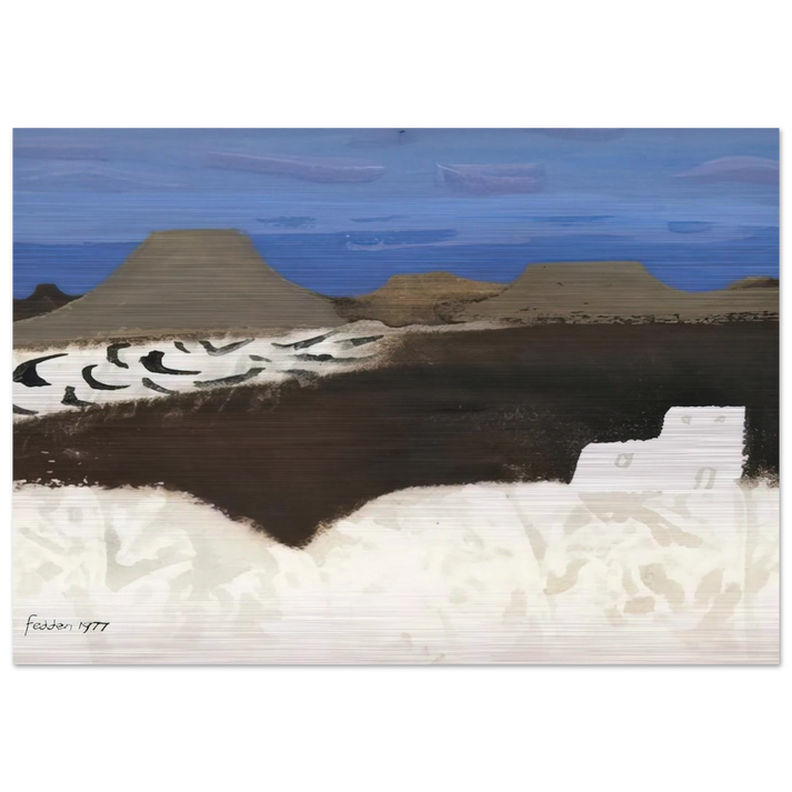 Lanzarote - 1977 - Mary Fedden Brushed Aluminum Print - 70x100 cm / 28x40 inches | Mary Fedden Aluminum Print | Mary Fedden Prints