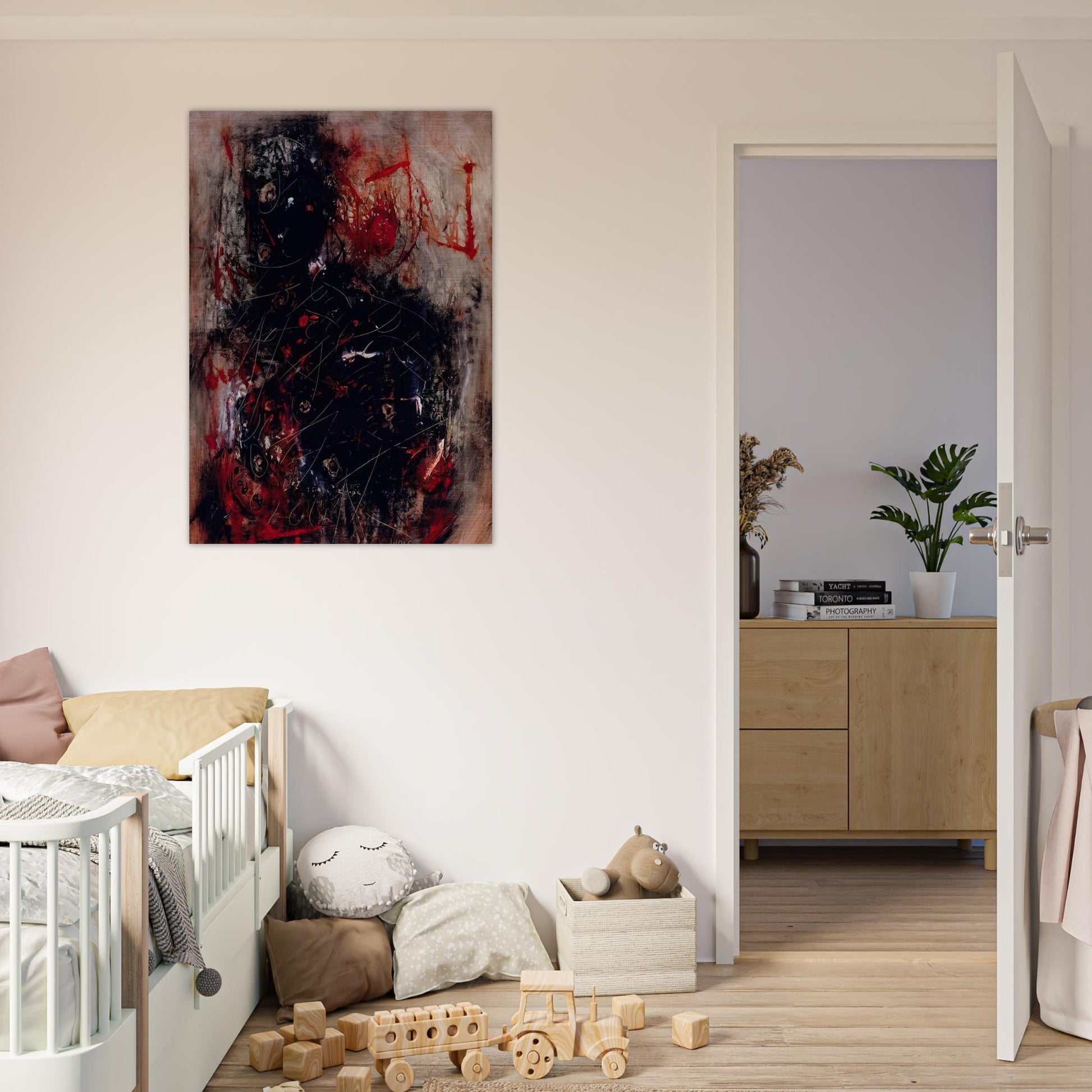 Oui, oui, oui - 1947 - Wols Brushed Aluminum Print - 70x100 cm / 28x40 inches | Wols Aluminum Print | Wols Prints