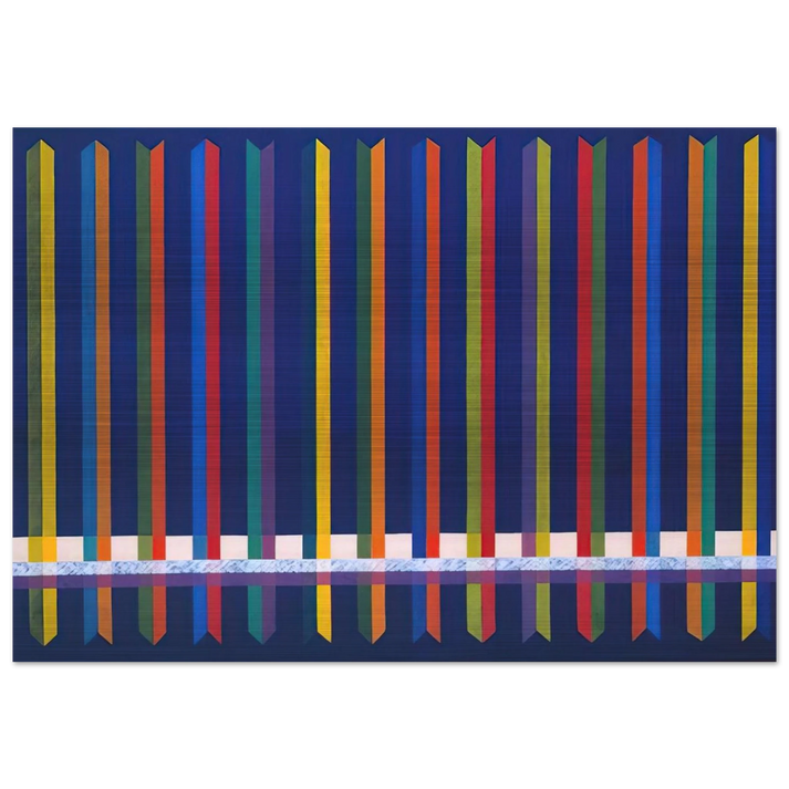 Very Sharp - Piero Dorazio Brushed Aluminum Print - 70x100 cm / 28x40 inches | Piero Dorazio Aluminum Print | Piero Dorazio Prints