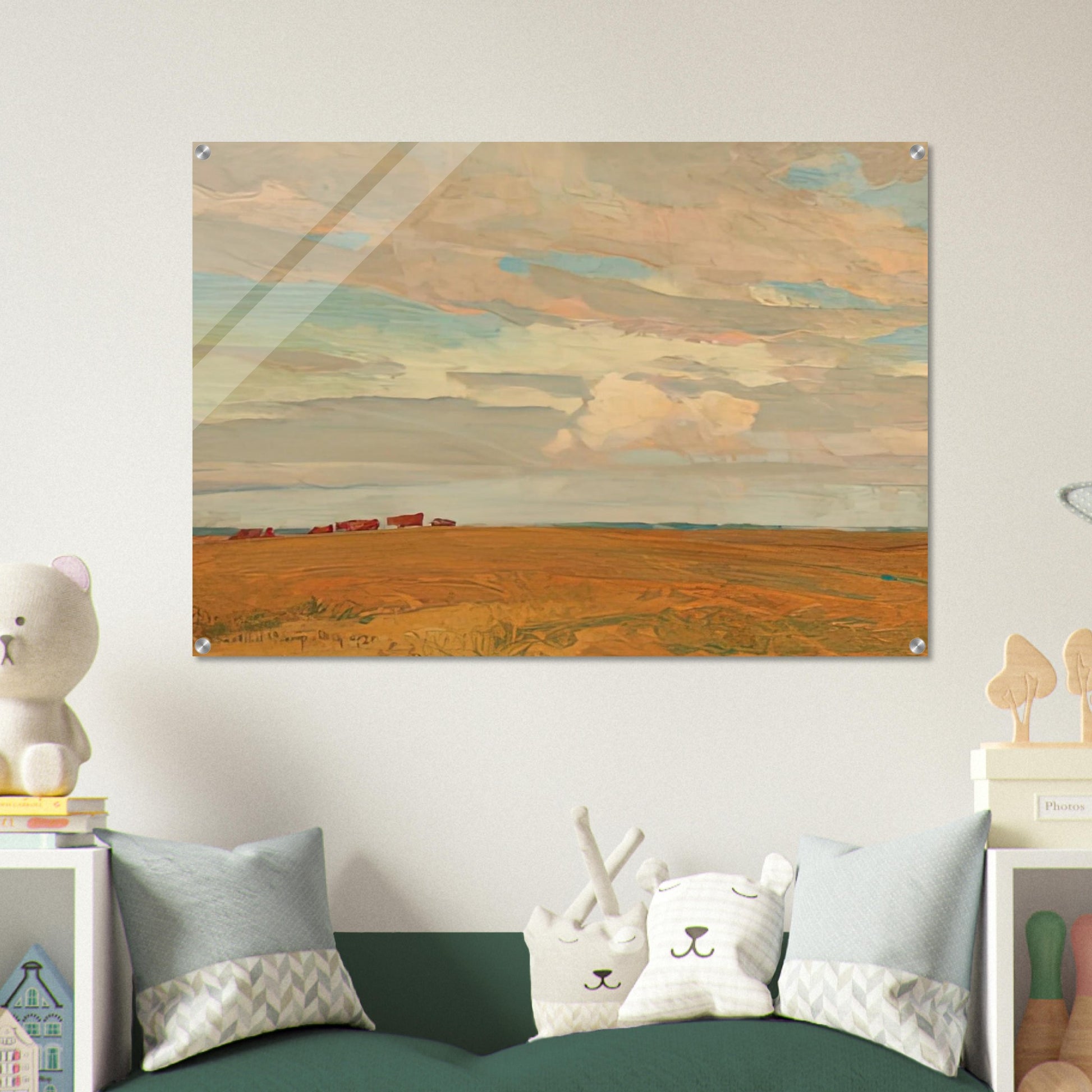 PRAIRIE SAND HILL CAMP MAY 1921 1921 - Maynard Dixon Acrylic Print - 70x100 cm / 28x40″ inches | Maynard Dixon Paintings