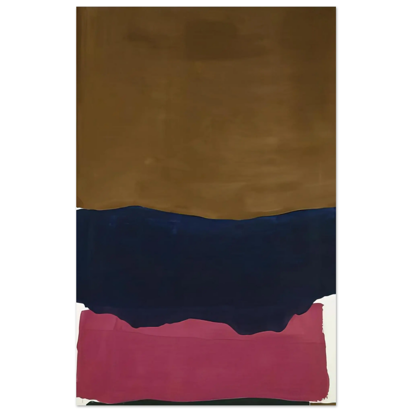 Helen Frankenthaler - Indian Summer - 1967 Wall art - 30x45 cm / 12x18 Inches - Fine Art Poster - -
