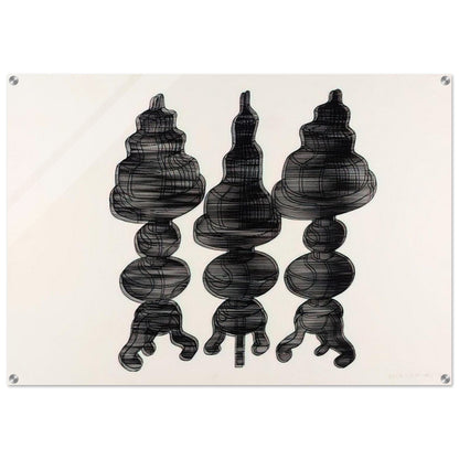 3 Cakes on Swivel Chairs - 1971 - Dieter Roth Acrylic Print - 70x100 cm / 28x40″ inches