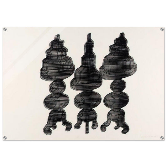 3 Cakes on Swivel Chairs - 1971 - Dieter Roth Acrylic Print - 70x100 cm / 28x40″ inches