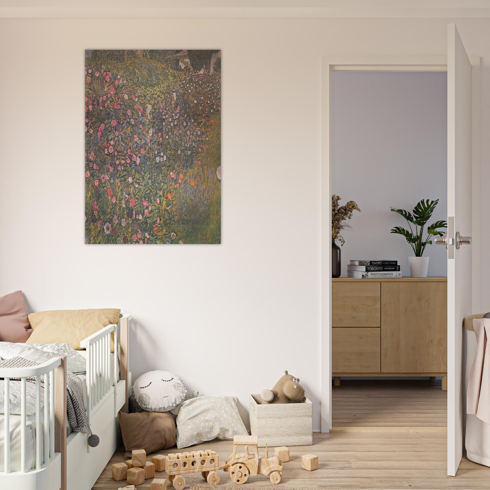 ITALIAN HORTICULTURAL LANDSCAPE - Gustav Klimt Brushed Aluminum Print - 70x100 cm / 28x40 inches | Gustav Klimt Aluminum Print | Gustav Klimt Prints