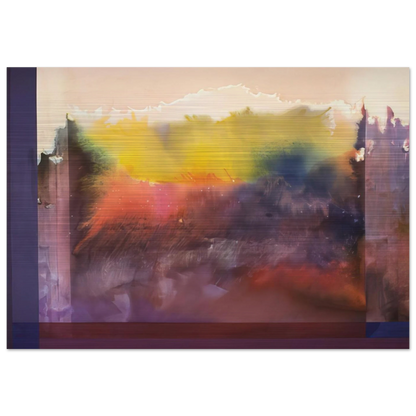 Vision Of Paradise - 1985 - Ronnie Landfield Brushed Aluminum Print - 70x100 cm / 28x40 inches | Ronnie Landfield Aluminum Print | Ronnie Landfield Prints