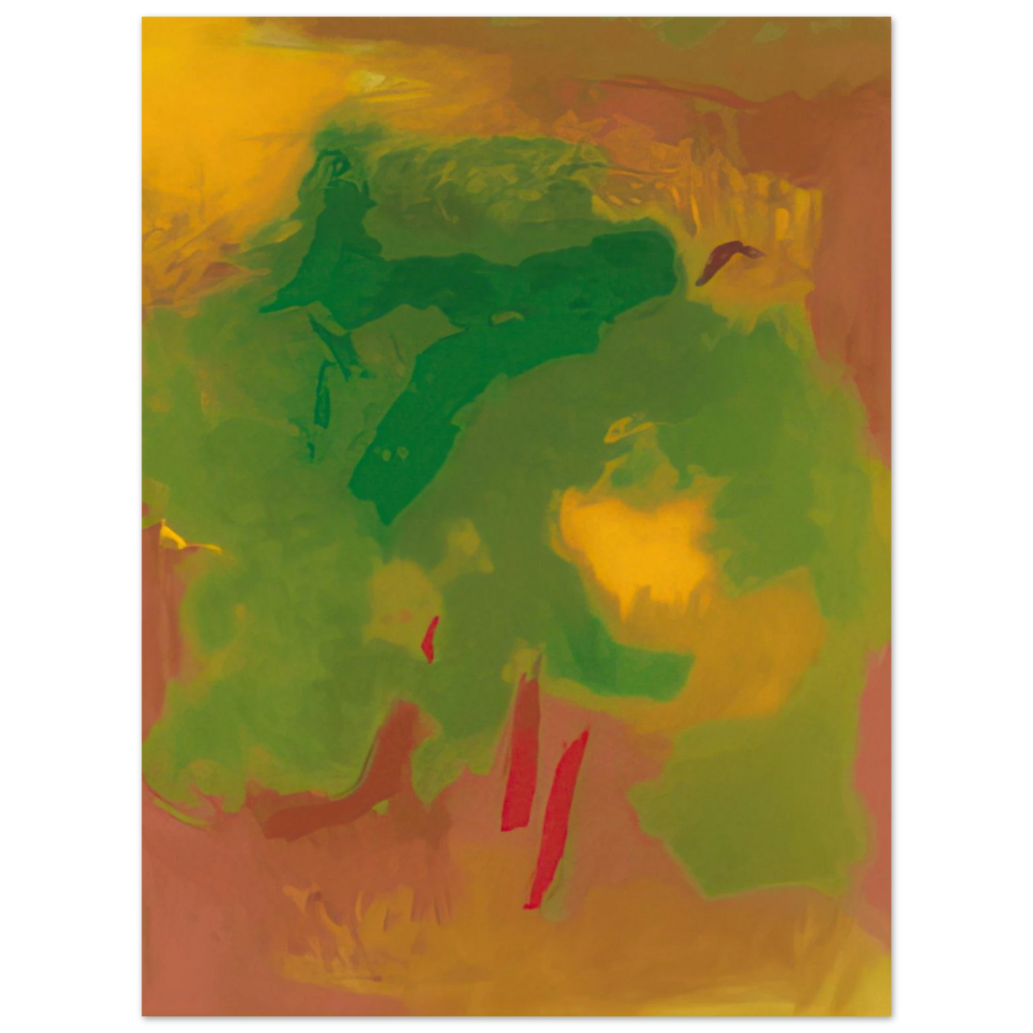 Esteban Vicente - VISION 1991  75x100 cm / 30x40inches Fine Art Poster