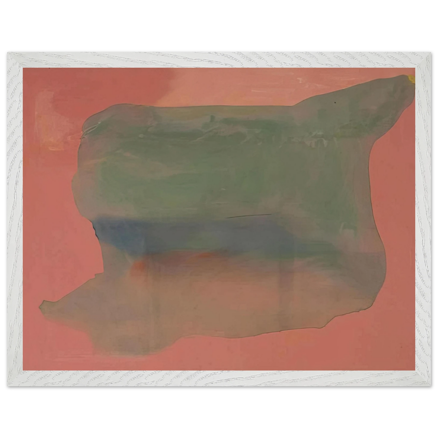 Helen Frankenthaler - Yearning - 1973 Wall art - A2 (42 x 59.4  cm) - Premium Wooden Framed Poster With Fine Art Paper-canvas - Black frame