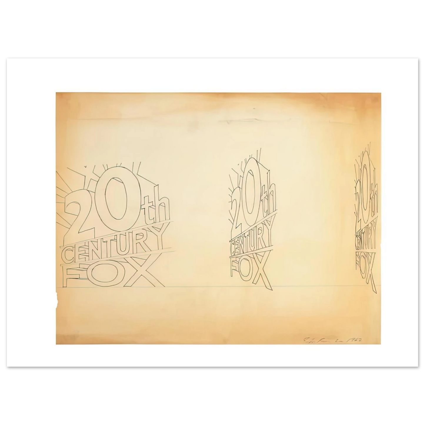 Edward Ruscha - TRADEMARK STUDY 1 1962  75x100 cm / 30x40inches Fine Art Poster