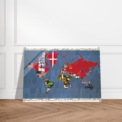 MAPPA 1978 - Alighiero Boetti Acrylic Print - 70x100 cm / 28x40″ inches