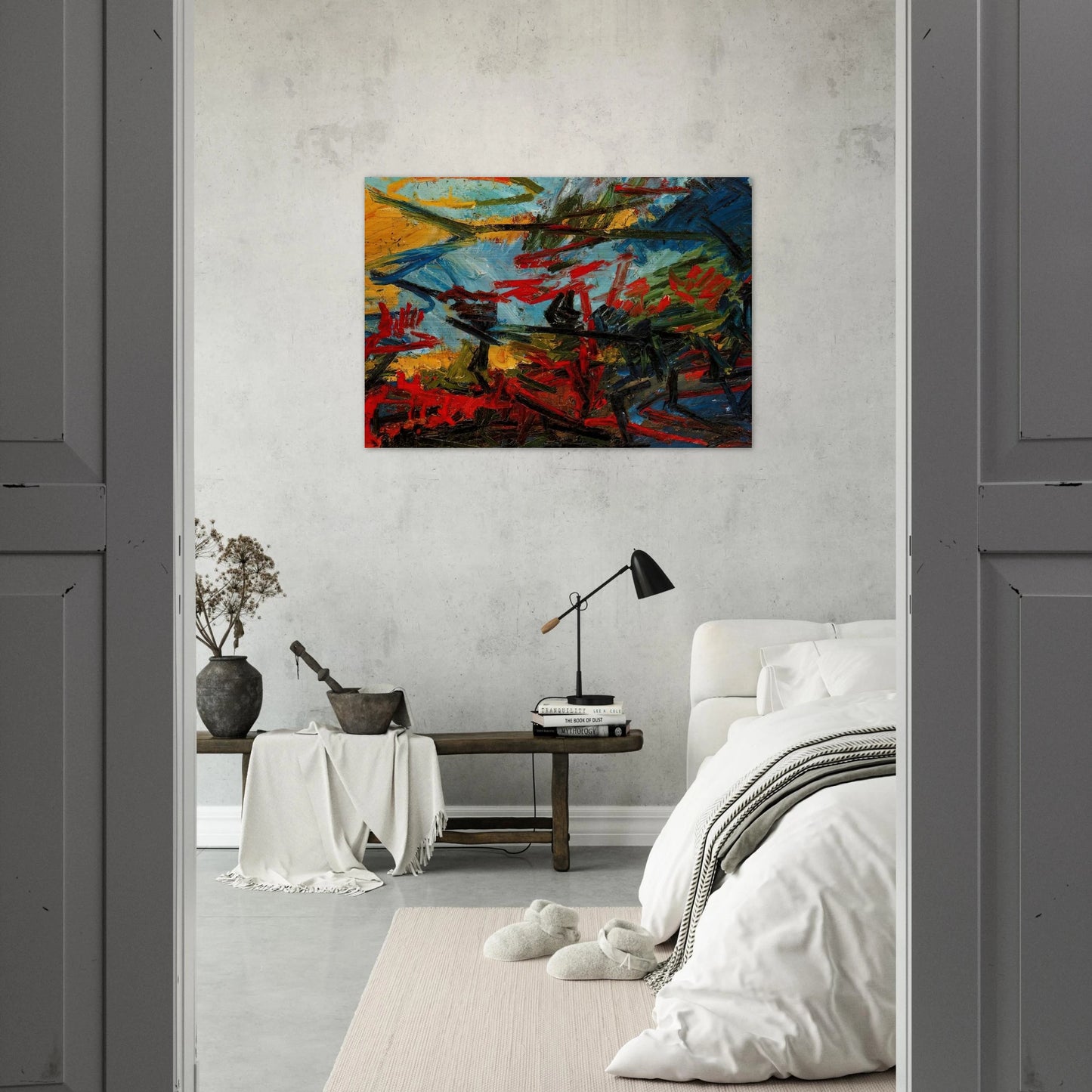 BACCHUS AND ARIADNE - Frank Auerbach Brushed Aluminum Print - 70x100 cm / 28x40 inches | Frank Auerbach Aluminum Print | Frank Auerbach Prints