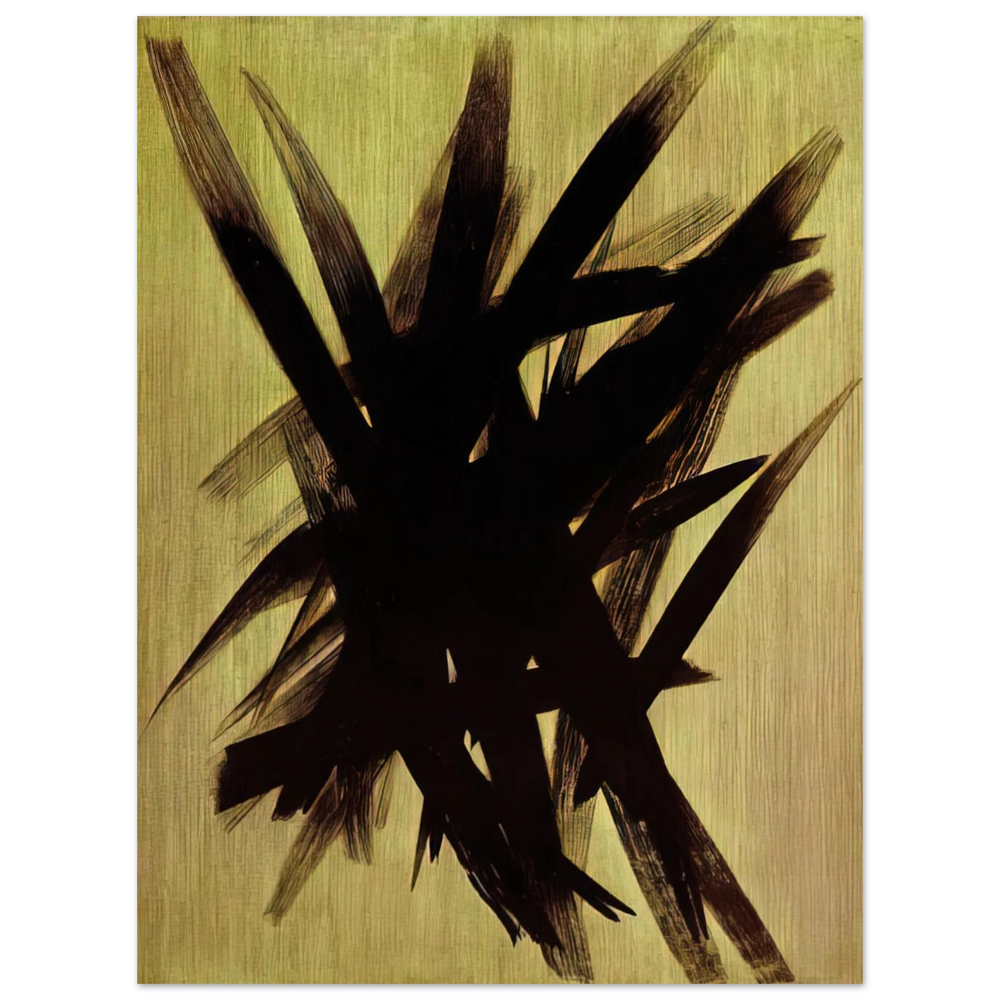 Hans Hartung - Untitled T1955-23 - 1955  75x100 cm / 30x40inches Fine Art Poster