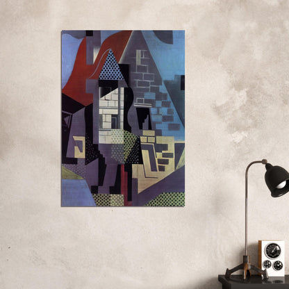 LANDSCAPE AT BEAULIEU - Juan Gris Brushed Aluminum Print - 70x100 cm / 28x40 inches | Juan Gris Aluminum Print | Juan Gris Prints