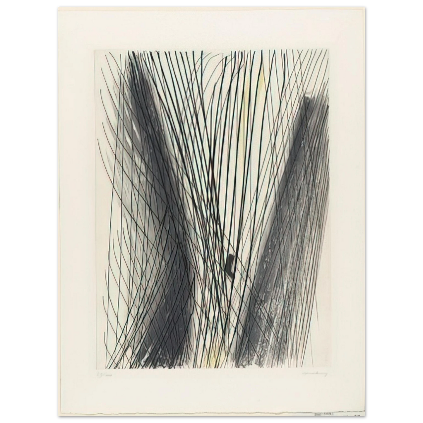 Hans Hartung - #18 - 1953  75x100 cm / 30x40inches Fine Art Poster