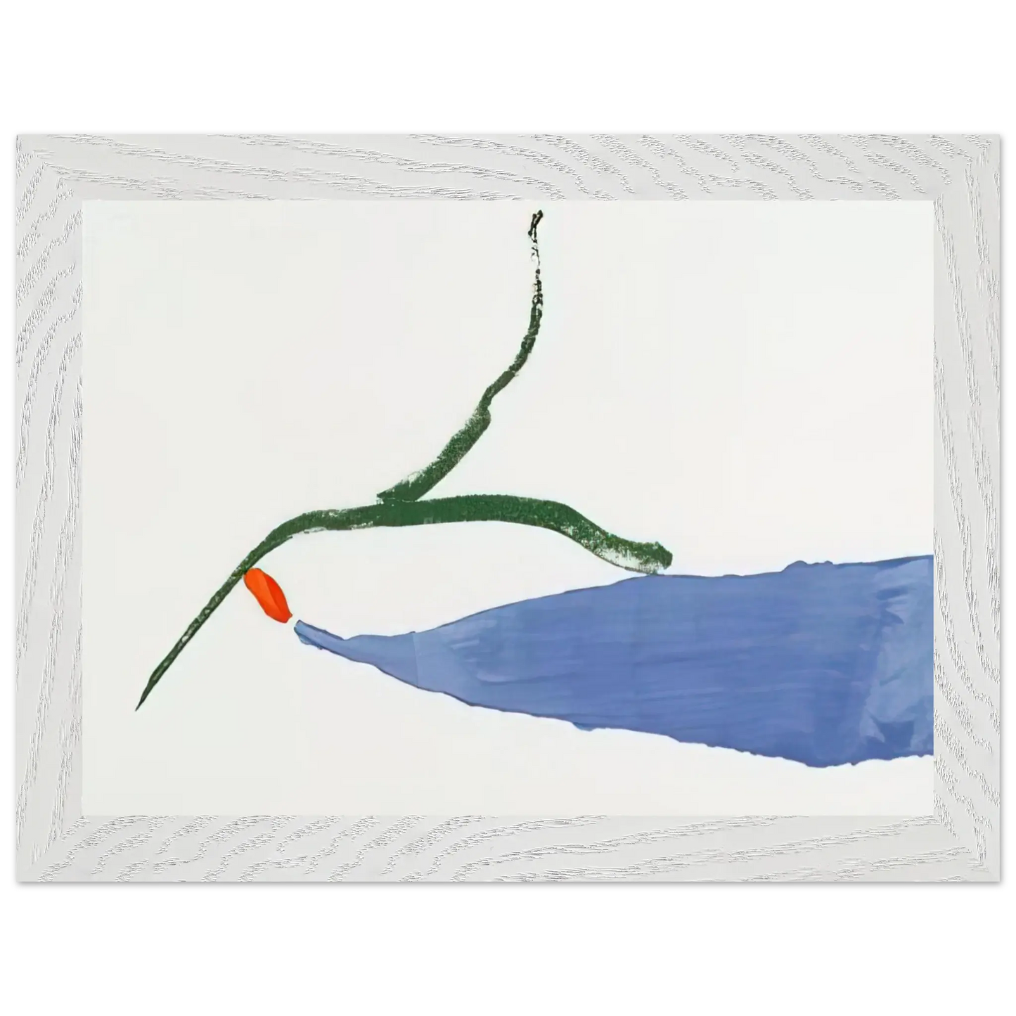 Helen Frankenthaler - A Little Zen - 1970 Wall art - 15x20 cm / 6x8 Inches - Premium Wooden Framed Poster With Fine Art Paper - White frame