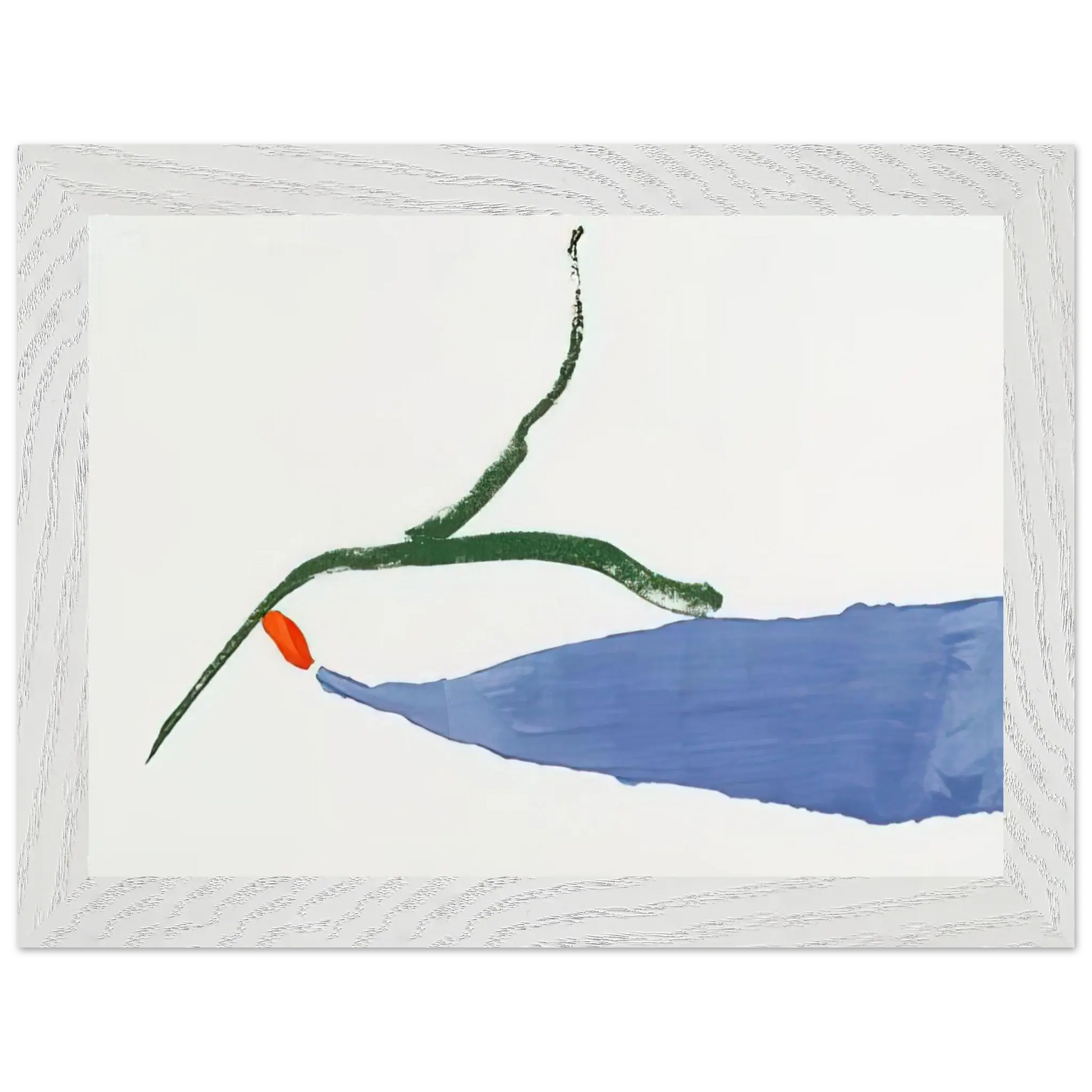 Helen Frankenthaler - A Little Zen - 1970 Wall art - 15x20 cm / 6x8 Inches - Premium Wooden Framed Poster With Fine Art Paper - White frame
