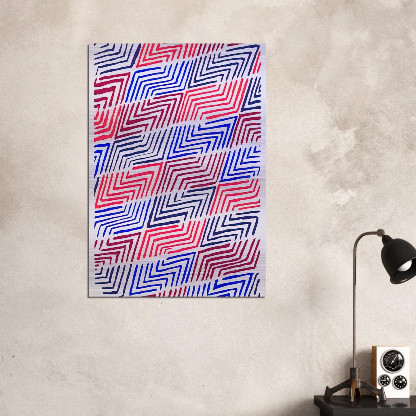COMPOSITION 30 - Sonia Delaunay Brushed Aluminum Print - 70x100 cm / 28x40 inches | Sonia Delaunay Aluminum Print | Sonia Delaunay Prints