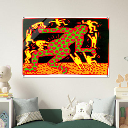UNTITLED 1983 2 - Keith Haring Acrylic Print - 70x100 cm / 28x40″ inches | Keith Haring Wall Art | Keith Haring Prints