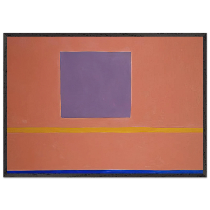 Olivet Sun-Box II - 1967 - Theodoros Stamos 70x100 cm / 28x40 inches Framed Art Print – Black Wooden Frame