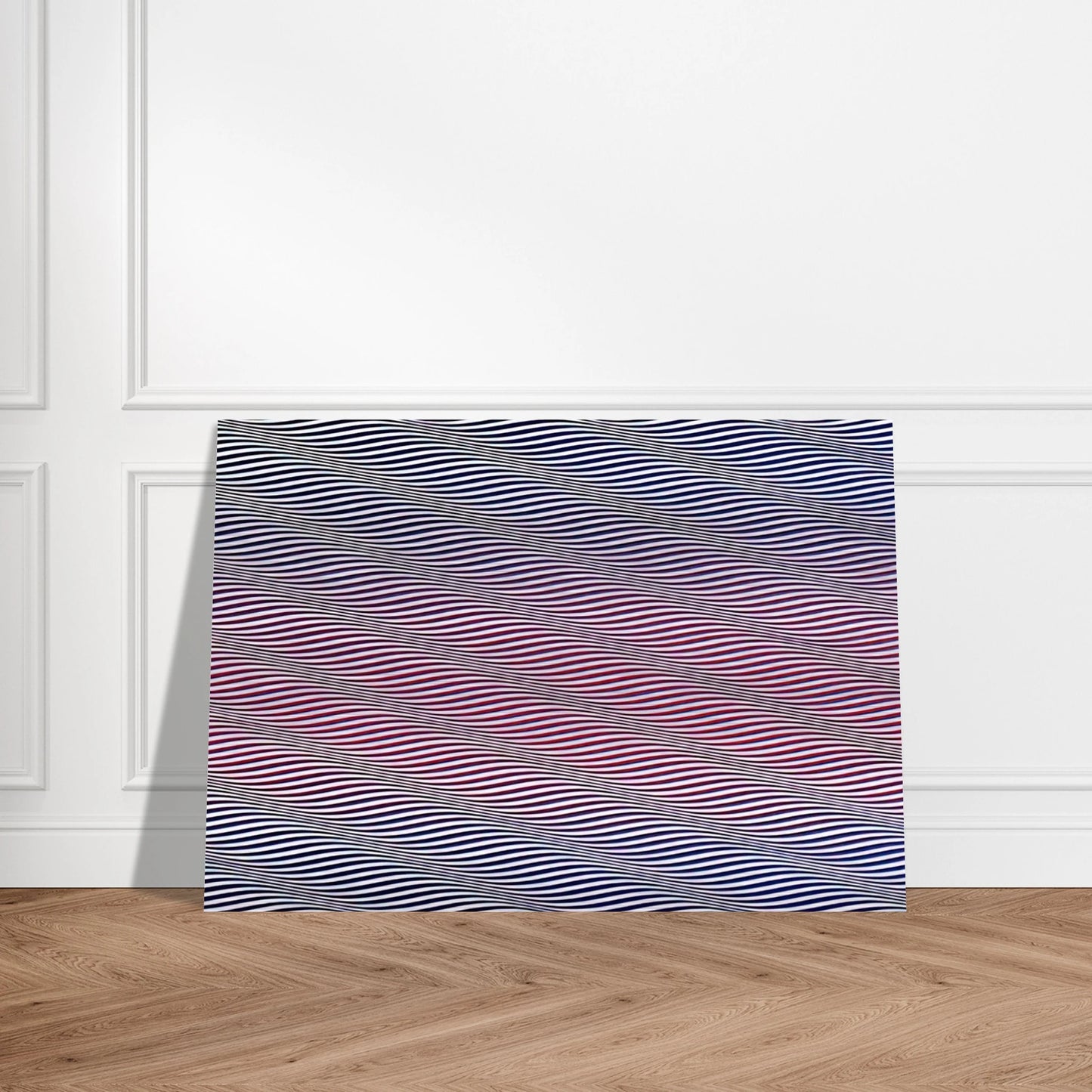 CATARACT 3 1967 - Bridget Riley Brushed Aluminum Print - 70x100 cm / 28x40 inches | Bridget Riley Aluminum Print | Bridget Riley Prints