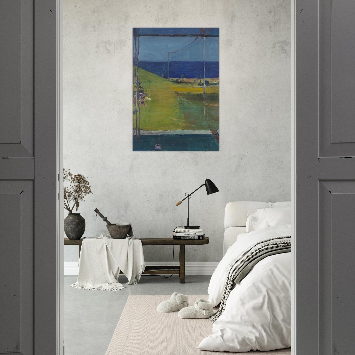 Ocean from a Window - Richard Diebenkorn Brushed Aluminum Print - 70x100 cm / 28x40 inches | Richard Diebenkorn Aluminum Print | Richard Diebenkorn Prints