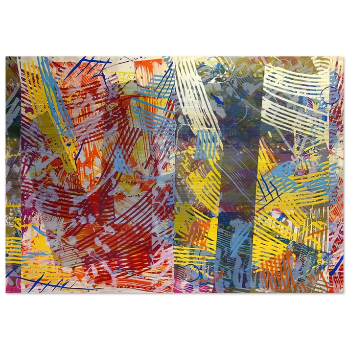 Pretty Boxes - Sam Gilliam Brushed Aluminum Print - 70x100 cm / 28x40 inches | Sam Gilliam Aluminum Print | Sam Gilliam Prints