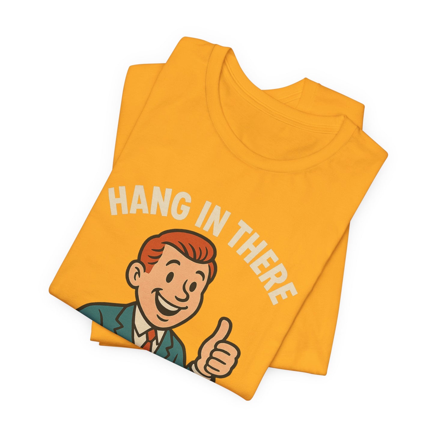 Camiseta divertida con cita sarcástica "Aguanta, que empeora", humor negro, camiseta gráfica divertida.