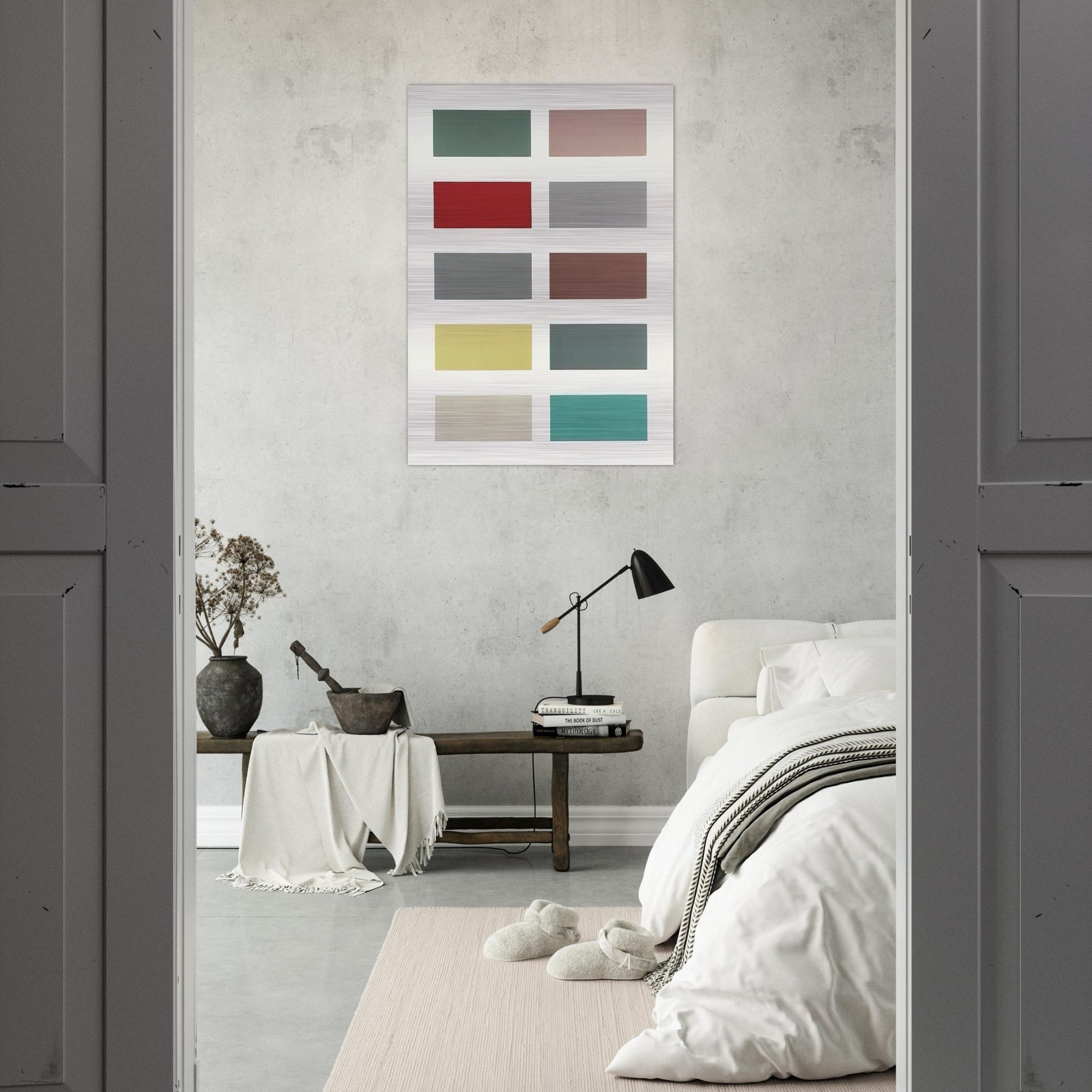 TEN COLOURS 1966 - Gerhard Richter Brushed Aluminum Print - 70x100 cm / 28x40 inches | Gerhard Richter Aluminum Print | Gerhard Richter Prints