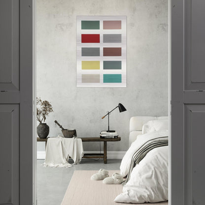 TEN COLOURS 1966 - Gerhard Richter Brushed Aluminum Print - 70x100 cm / 28x40 inches | Gerhard Richter Aluminum Print | Gerhard Richter Prints