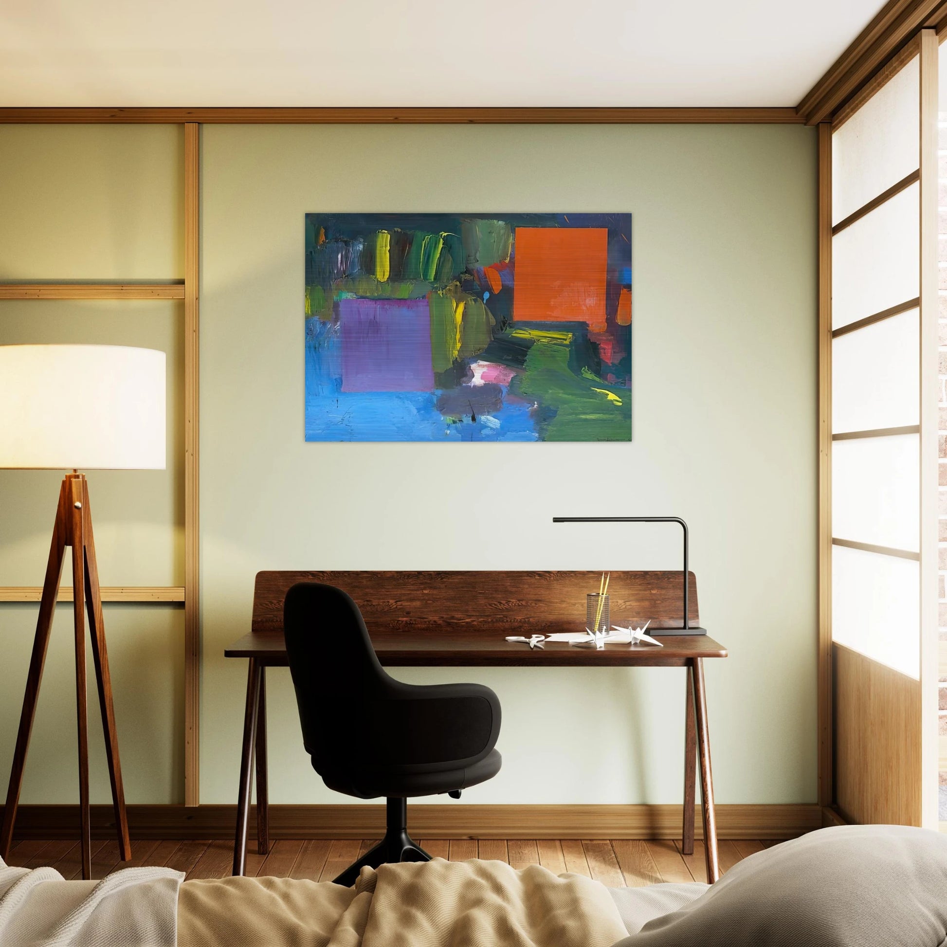 Renate s Nantucket - Hans Hofmann Brushed Aluminum Print - 70x100 cm / 28x40 inches | Hans Hofmann Aluminum Print | Hans Hofmann Prints