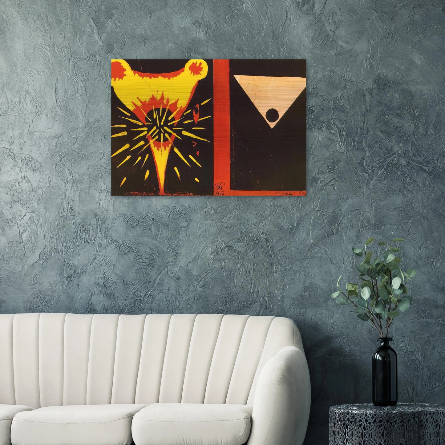 STUDY FOR CHRIST OF ST JOHN OF THE CROSS 1951 - Salvador Dali Brushed Aluminum Print - 70x100 cm / 28x40 inches | Salvador Dali Aluminum Print | Salvador Dali Prints