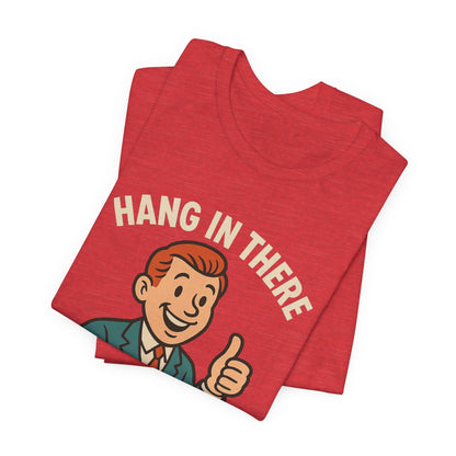 Camiseta divertida con cita sarcástica "Aguanta, que empeora", humor negro, camiseta gráfica divertida.