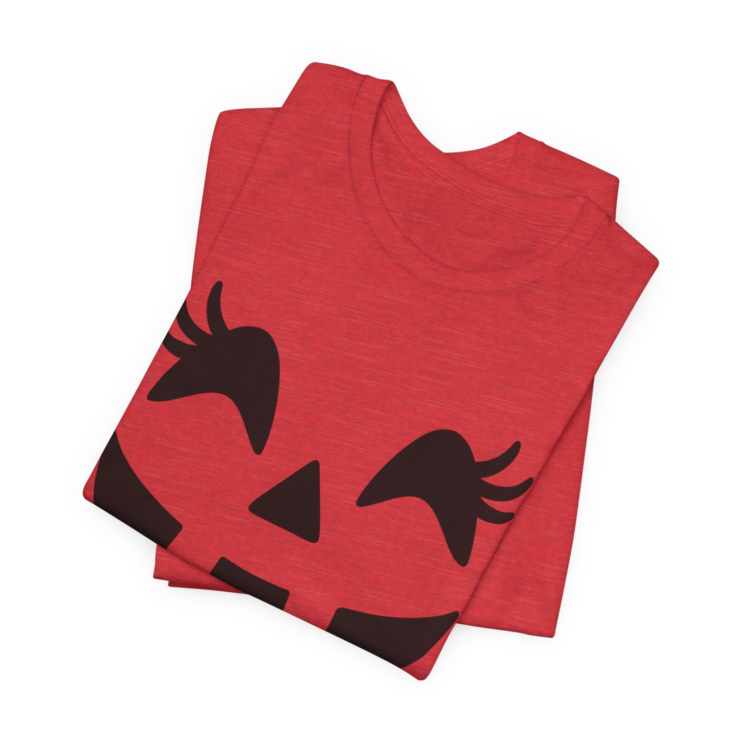 Camiseta de Halloween para mujer y niña con cara de Jack O'Lantern y pestañas de calabaza