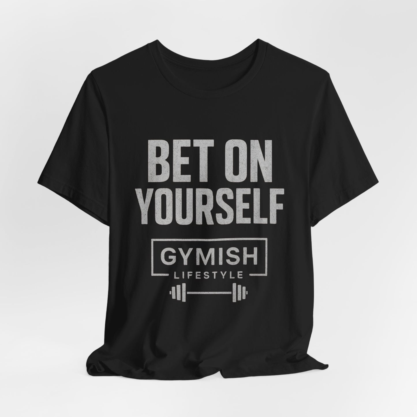 Camiseta de motivación fitness - Gymish Lifestyle Apuesta por ti mismo Camisetas de entrenamiento para hombre